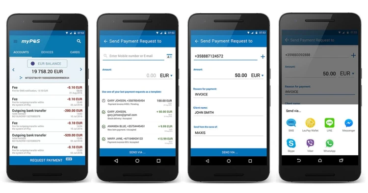 myPOS send payment requests