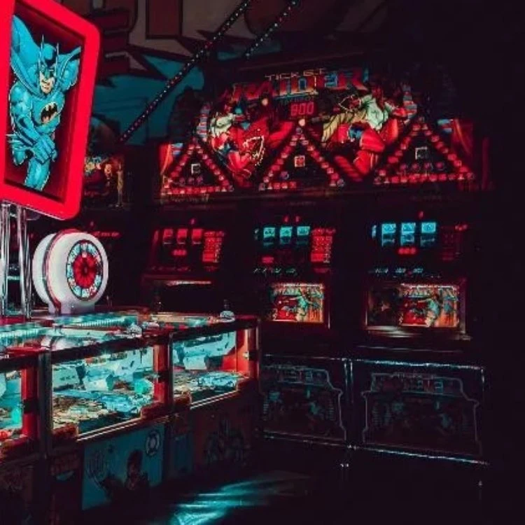 A gaming room