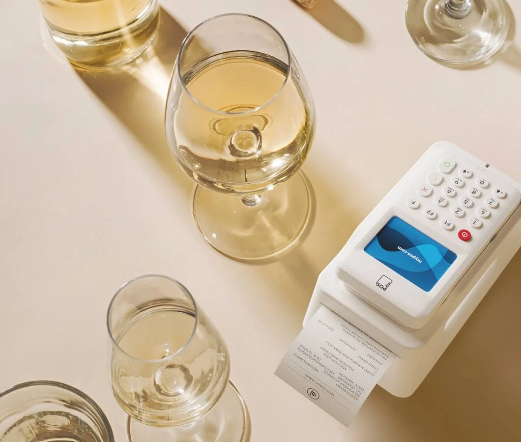 Card machine payments in a restaurant