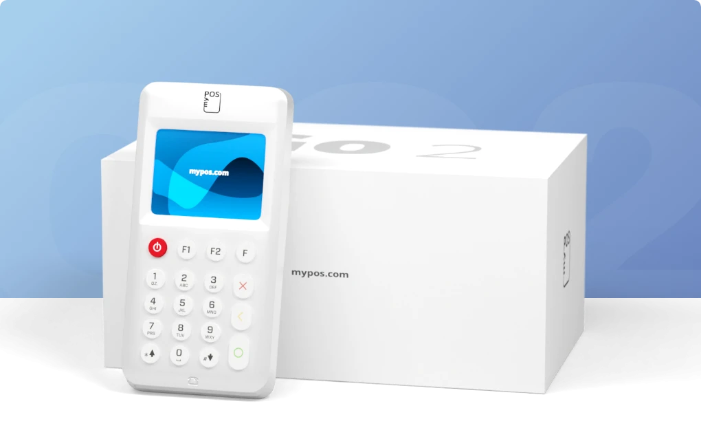 myPOS Go 2 pos terminál és doboz
