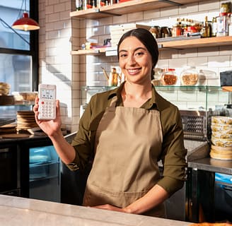 myPOS Go 2 showcase in restaurant